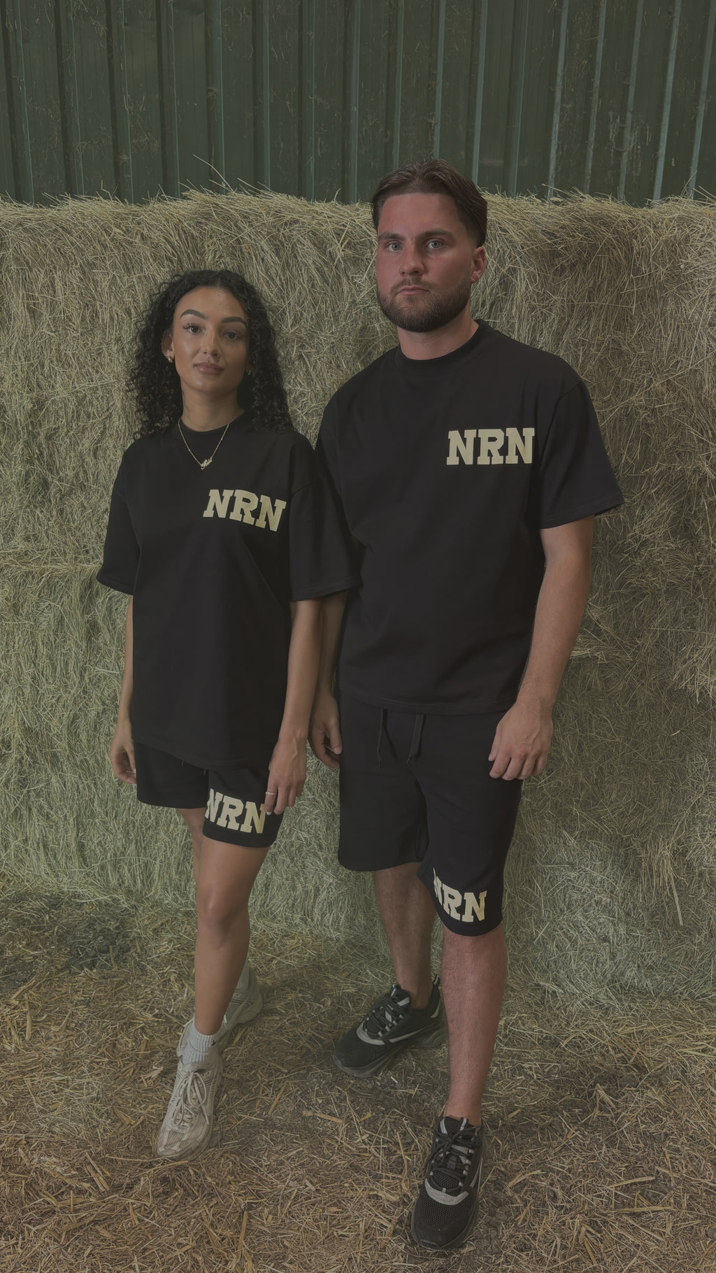 Black short set