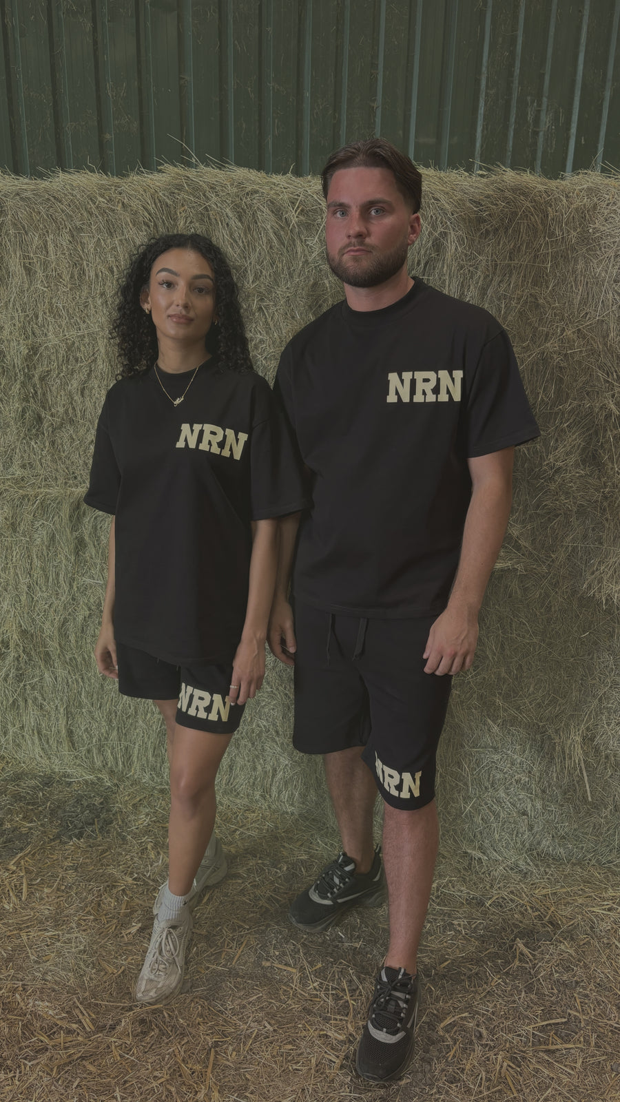 Black short set