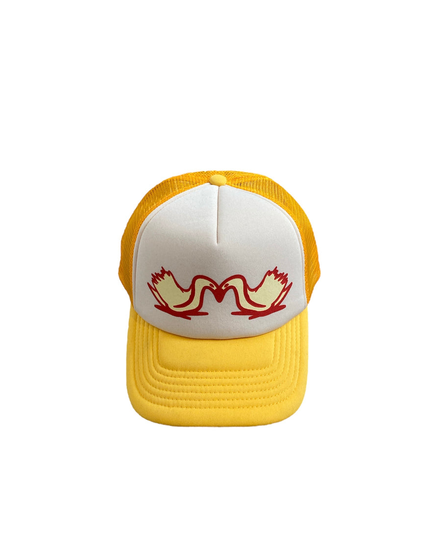 Yellow trucker cap                 “strawberry & banana”